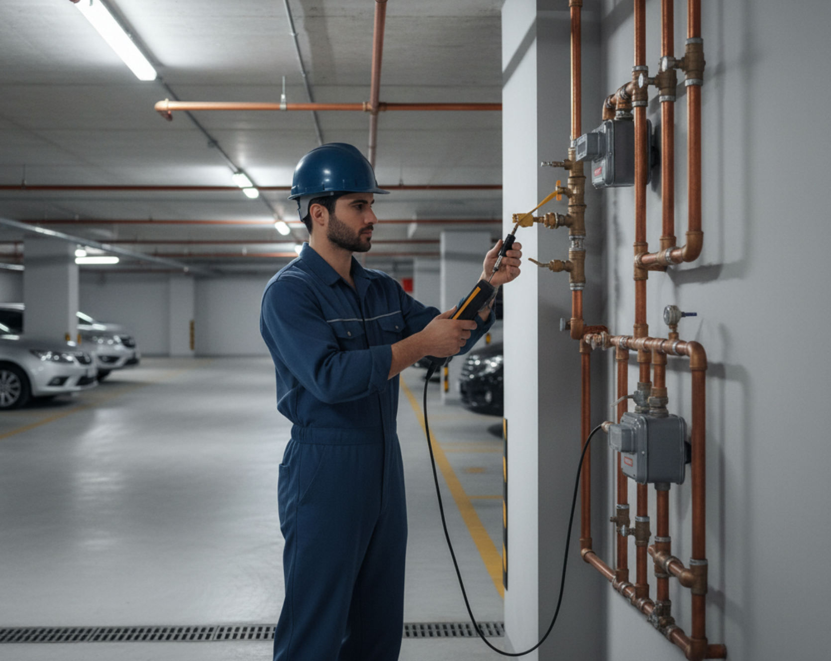Inspeção de gás no Rio de Janeiro